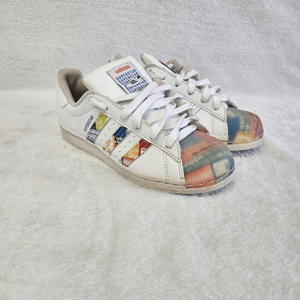 Adidas Multilogo Superstar Sneakers Women's Size 4